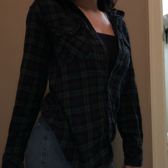 TNA flannel check button down shirt - Picture 2 of 6